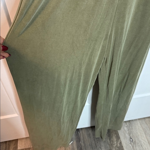Anthropologie Brand Saturday Sunday | Olive Green Sleeveless Jumpsuit Romper - M - Picture 5 of 6